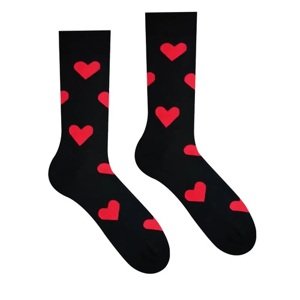 Unisex ponožky Srdiečko čierne HestySocks (veľkosť: 35-38)