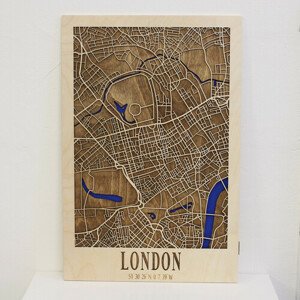3D mapa mesta Londýn (20 x 30 cm)