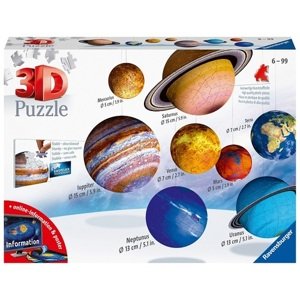 3D puzzle Planetárna sústava 522 Ravensburger
