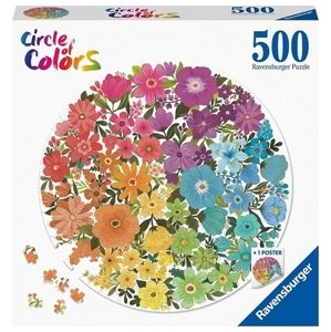 Kruhové puzzle Kvety 500 Ravensburger