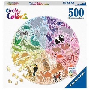 Kruhové puzzle Zvieratá 500 Ravensburger