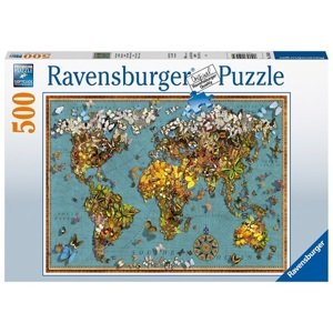 Puzzle Motýlí svet 500 Ravensburger