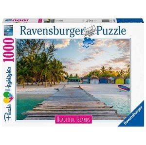 Puzzle Nádherné ostrovy: Maldivy 1000 Ravensburger