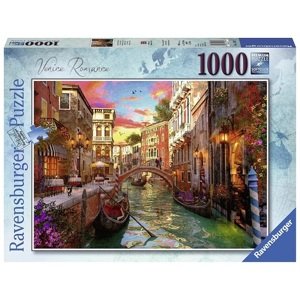 Puzzle Romantika v Benátkach 1000 Ravensburger