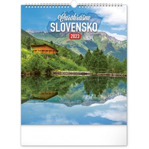 Nástenný kalendár Čarokrásne Slovensko 2023, 30 × 34 cm