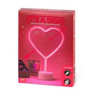 Legami Led lampa s neónovým efektom It´s Sign Heart