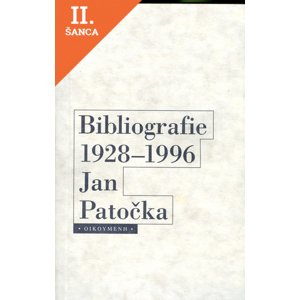 Lacná kniha Bibliografie 1928-1996 Jan Patočka