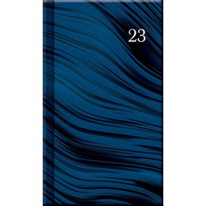Mini diár A6 – PRINT Blue 2023