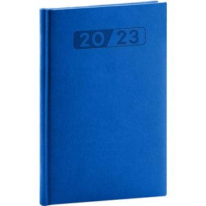 Týždenný diár Aprint 2023, modrý, 15 × 21 cm