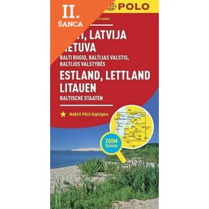 Lacná kniha Estland, Lettland, Litauen - Eesti, Latvija, Lietuva 1: 800 000