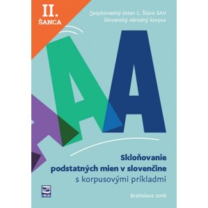 Lacná kniha Skloňovanie podstatných mien v slovenčine s korpusovými príkladmi