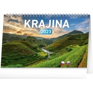 Stolový kalendár Krajina CZ/SK 2023, 23,1 × 14,5 cm