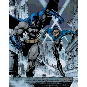 Maľovanie podľa čísel Batman a Nightwing 40x50cm Zuty