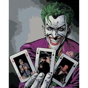 Maľovanie podľa čísel Batman: Joker a karty 40x50cm Zuty