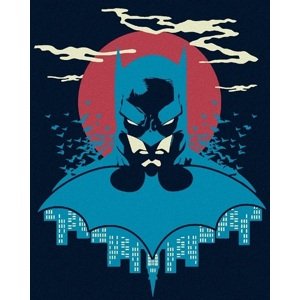 Maľovanie podľa čísel Batman: V modrej a červenej 40x50cm Zuty