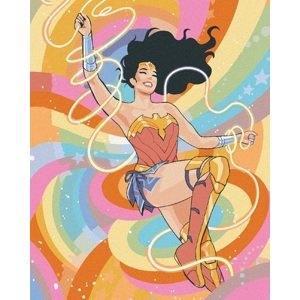 Maľovanie podľa čísel Dúhová Wonder Woman 40x50cm Zuty