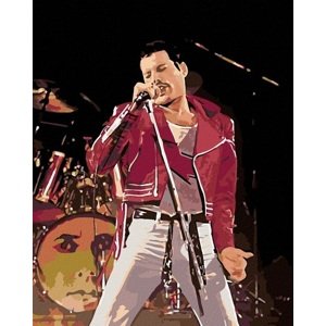 Maľovanie podľa čísel Freddie Mercury na pódiu 40x50cm Zuty
