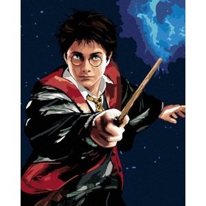 Maľovanie podľa čísel Harry Potter a prútik 40x50cm Zuty
