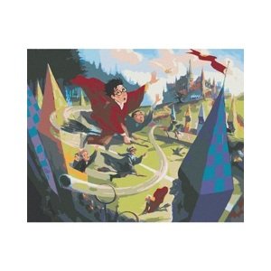 Maľovanie podľa čísel Harry Potter: Metlobal 40x50cm Zuty