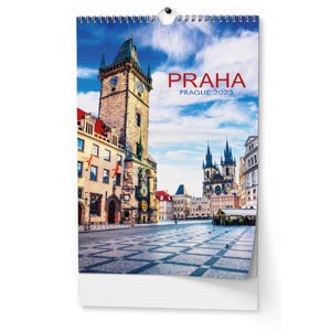 Nástenný kalendár Praha 2023, 32 x 45 cm