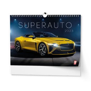 Nástenný kalendár Superauto 2023, 45 x 32cm