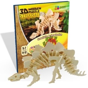 Drevené 3D Puzzle Stegosaurus