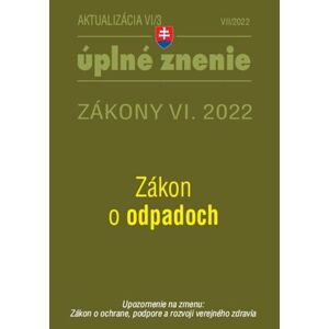 Zákony 2022 VI aktualizácia VI/3 - životné prostredie