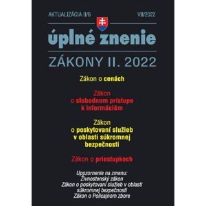 Zákony 2022 II aktualizácia II/6 - Sloboda informácii, Zákon o cenách