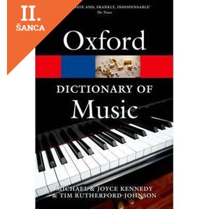 Lacná kniha Oxford Dictionary of Music