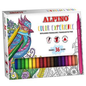 Alpino Balenie 36 ks trojuholníkových fixiek Color Experience