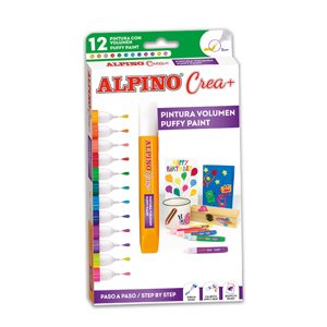 Alpino Crea 3D penové farby 12 ks
