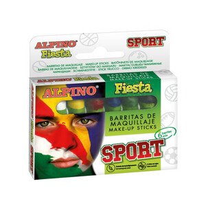 Alpino farebné ceruzky na tvár šport 6 ks