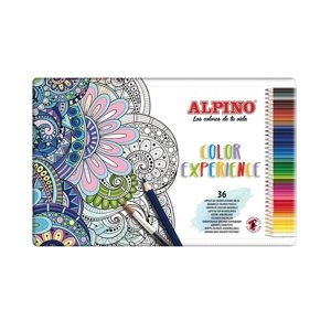 Alpino Kovová škatuľka 36 farebných ceruziek Premium Color Experience
