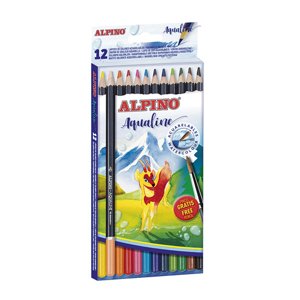 Alpino Krabica 12 ceruziek akvarel Aqualine