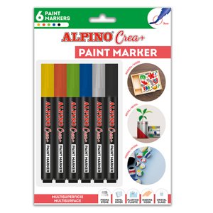 Alpino Set fixiek Paint Markers 6 základných farieb