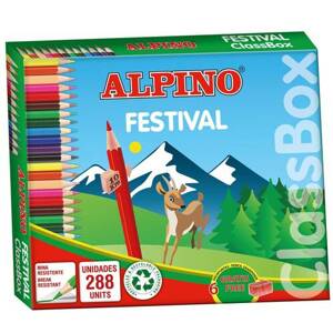 Alpino Veľké balenie farebných ceruziek Festival 288 ks