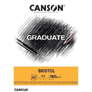 Canson Graduate Bristol 180 g 20 listov A3