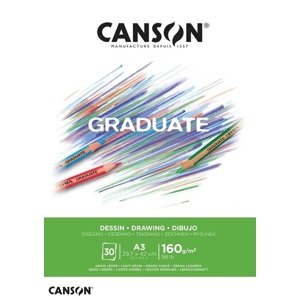 Canson Graduate Drawing white 160 g 30 listov A3