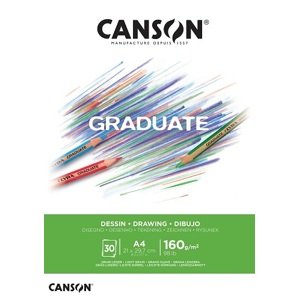 Canson Graduate Drawing white 160 g 30 listov A4