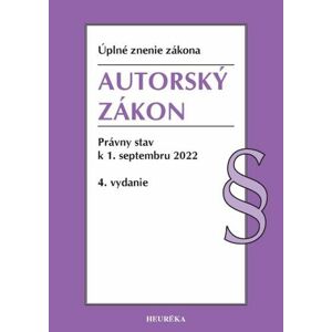 Autorský zákon Úzz, 4. vydanie 2022