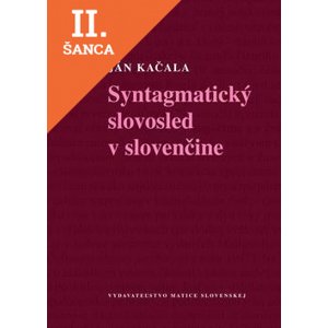Lacná kniha Syntagmatický slovosled v slovenčine