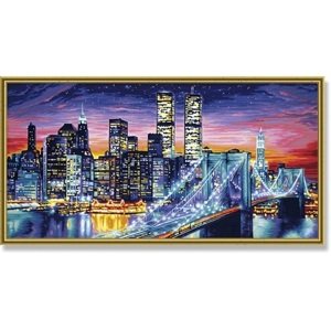 Maľovanie podľa čísel Nočný Manhattan (40x80 cm) Schipper