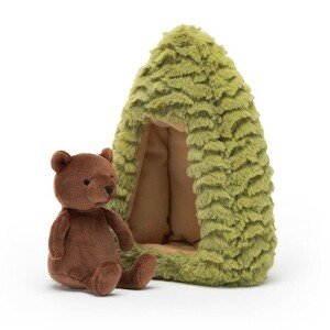 Lesný medveď v brlohu plyšová hračka JELLYCAT