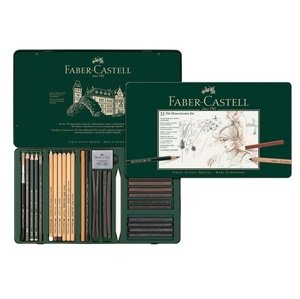Grafitová Ceruzka Faber-Castell Pitt Monochrome plechová krabička 33 ks