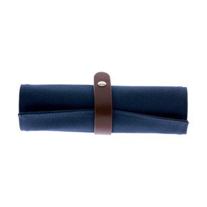 Legami Rolovacie bavlnené puzdro na ceruzky Blue & Grey