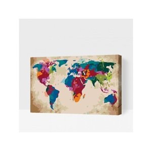 Maľovanie podľa čísiel Cestovanie po svete (40x60cm)