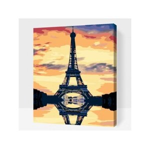 Maľovanie podľa čísiel Eiffelova veža (40x50cm)
