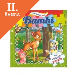 Lacná kniha Bambi - Szórakoztató puzzle