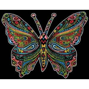 Colorvelvet zamatový obrázok Motýľ A4