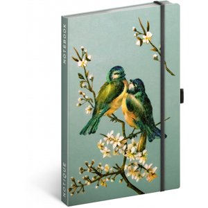 Notes Vtáky Kateřiny Winterové, linkovaný, 13 × 21 cm